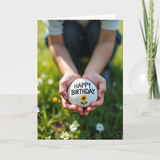 Tender Stone Birthday Card (Front)