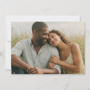Tender Yellow Floral Photo Invitation