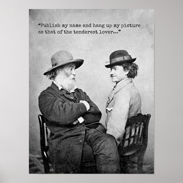 Tenderest Lover Whitman Quote Poster (Front)