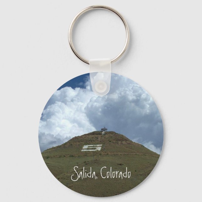 Tenderfoot Hill, Salida, Colorado Keychain (Front)