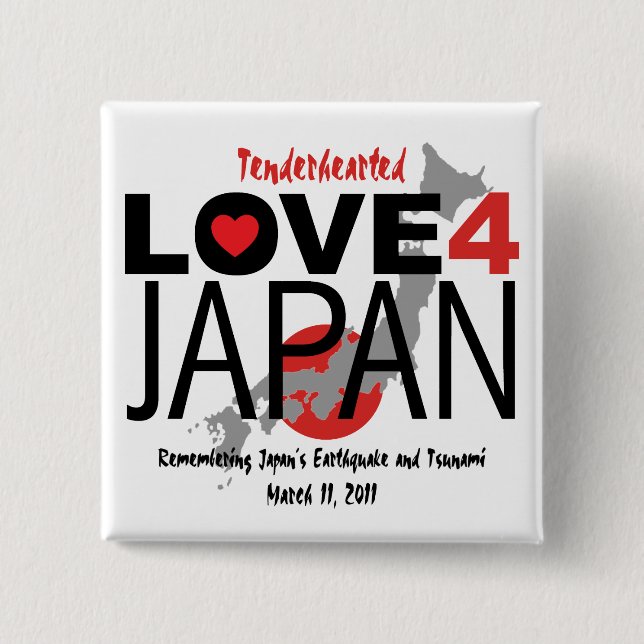 Tenderhearted Love 4 Japan Button (Front)