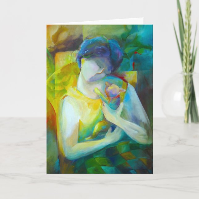 Tenderness - Fine Art Greeting Card (Front)