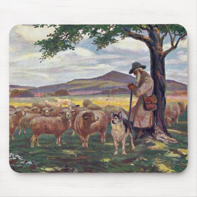 Tending the Sheep Mouse Pad (Front)