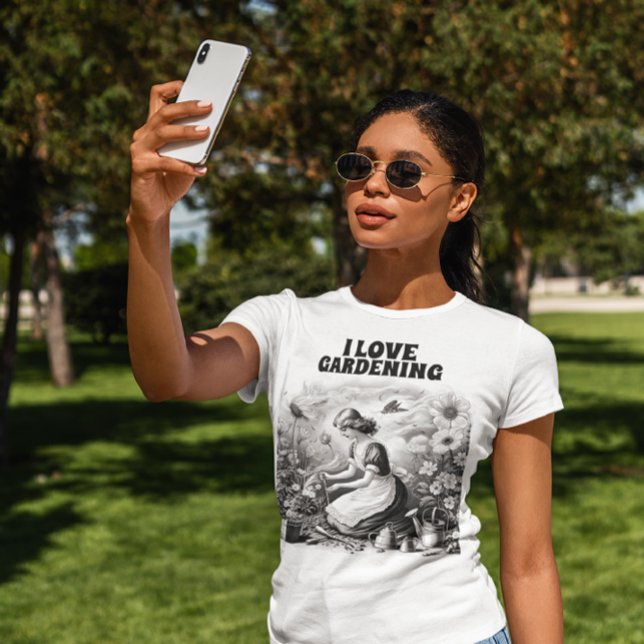 Tending to flowers T-Shirt (Creator Uploaded)