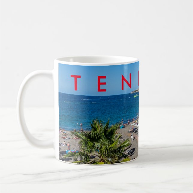 Tenerife beach view mug (Left)