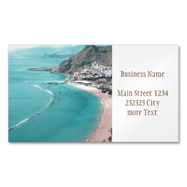 Tenerife Business Card Magnet (Front)