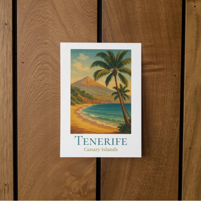 Tenerife Canary Islands Mount Teide Spanish Island Postcard (Tenerife Canary Islands Mount Teide Spanish Island Postcard)