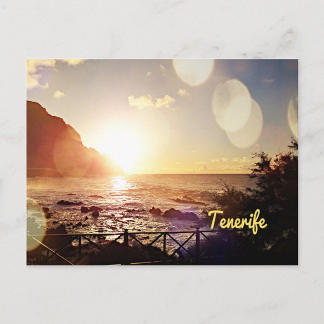 Tenerife,Evening Lights Postcard (Front)