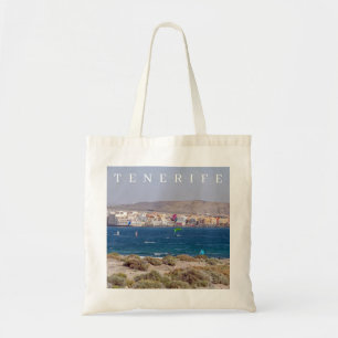 Tenerife kite surfing tote bag