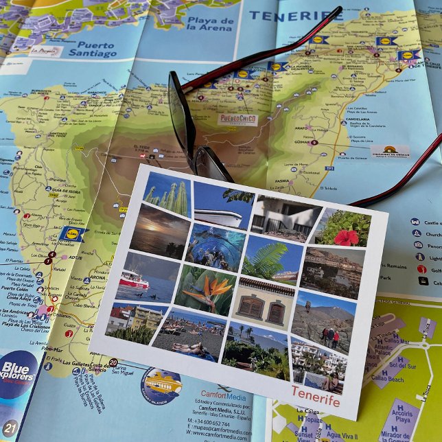 Tenerife multi-image postcard (Creator Uploaded)