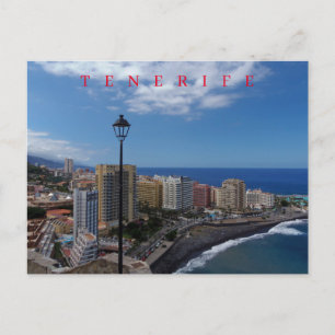 Tenerife Puerto de La Cruz view postcard