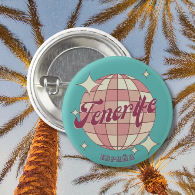 Tenerife Spain canary island souvenir  Button (Creator Uploaded)