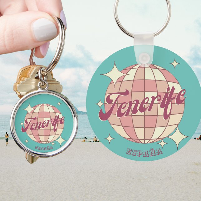 Tenerife Spain canary island souvenir  Keychain (Creator Uploaded)
