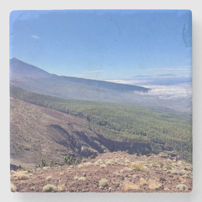 Tenerife view stone coaster (Front)