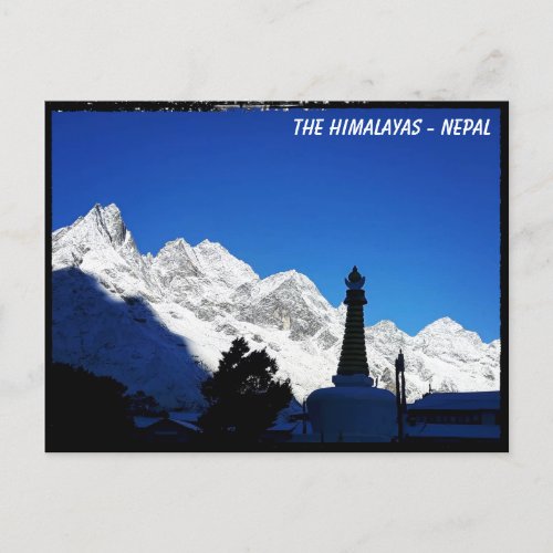 Tengboche Monastery Himalayas trail _ Nepal Postcard