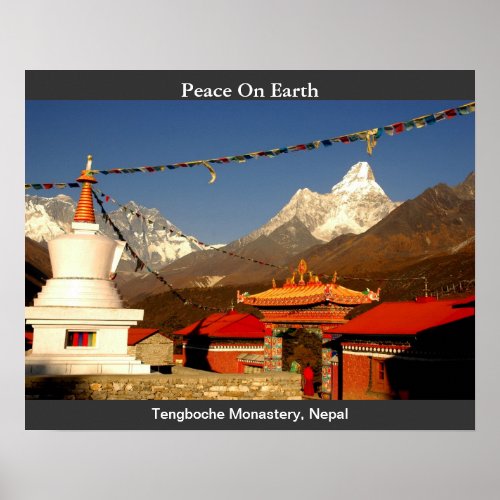 Tengboche Monastery Nepal Poster
