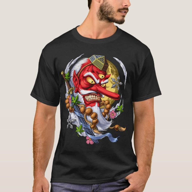 Tengu Japanese Demon T-Shirt (Front)