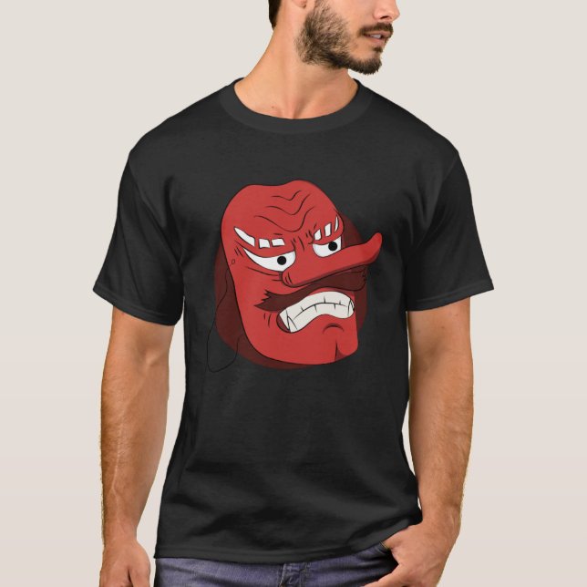 Tengu Japanese Mask Samurai Japan Shinto Yokai Yam T-Shirt (Front)