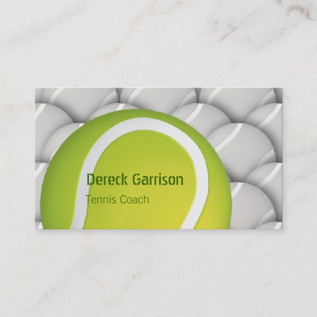 Tenis Coach | Sport Business Card (Front)