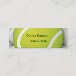 Tenis Coach   Sport Mini Business Card