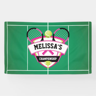 Tenis party backdrop banner