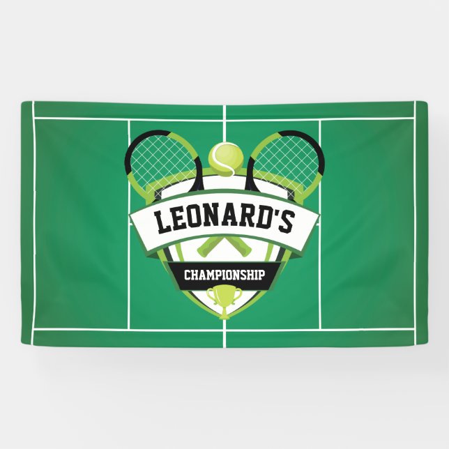 Tenis party backdrop banner (Horizontal)
