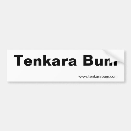 Tenkara Bum wwwtenkarabumcom Bumper Sticker