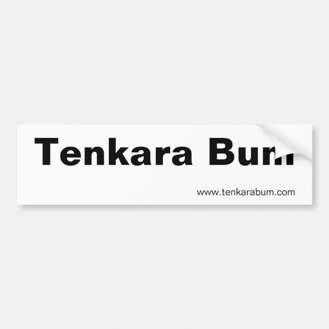 Tenkara Bum, www.tenkarabum.com Bumper Sticker (Front)