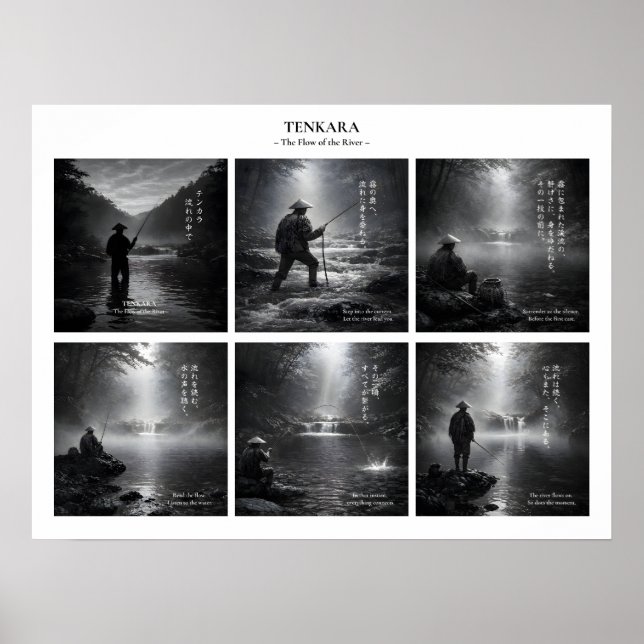 Tenkara Fishing Wall Art Print (Front)