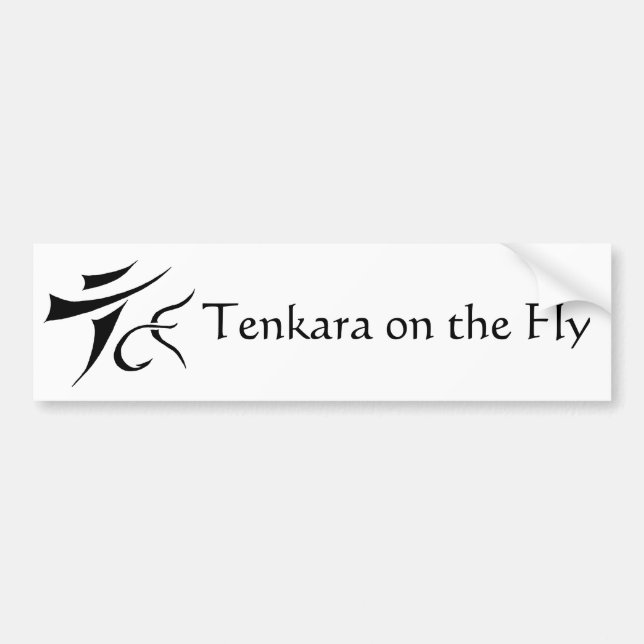 Tenkara on the Fly Bumper Sticker (Front)