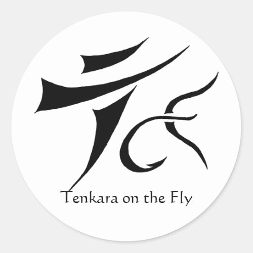 Tenkara on the Fly Round Sticker