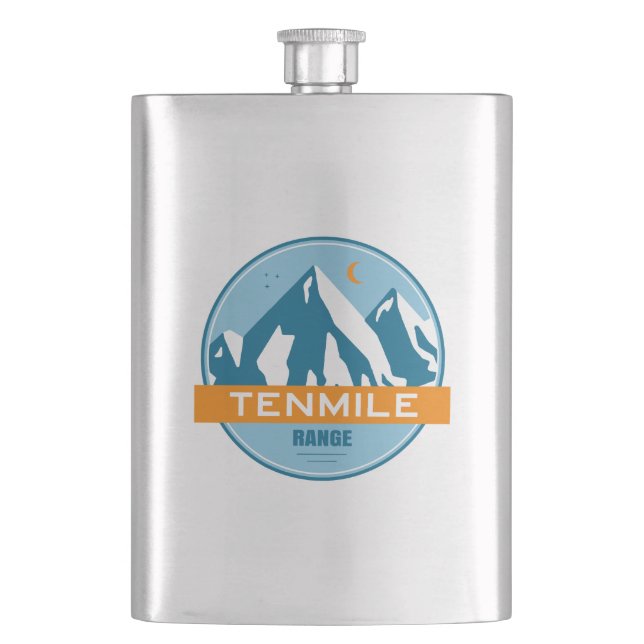 Tenmile Range Colorado Flask (Front)