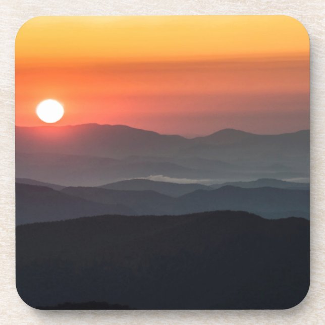 Tennant Mt, Graveyard Fields area, sunrise Drink Coaster (Front)