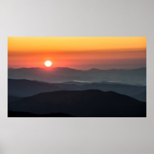 Tennant Mt, Graveyard Fields area, sunrise Poster
