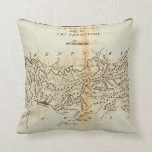 Tennassee lately the Southwestern Territory Throw Pillow