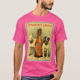 Tennents Vintage Lager Beer Advertising Print T-Shirt