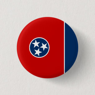 Tennessean Flag, Flag of Tennessee Button