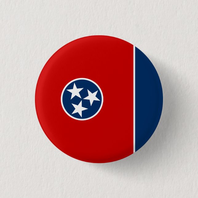 Tennessean Flag, Flag of Tennessee Button (Front)