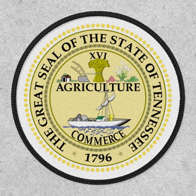 Tennessean Seal, Seal of Tennessee Patch (Front)