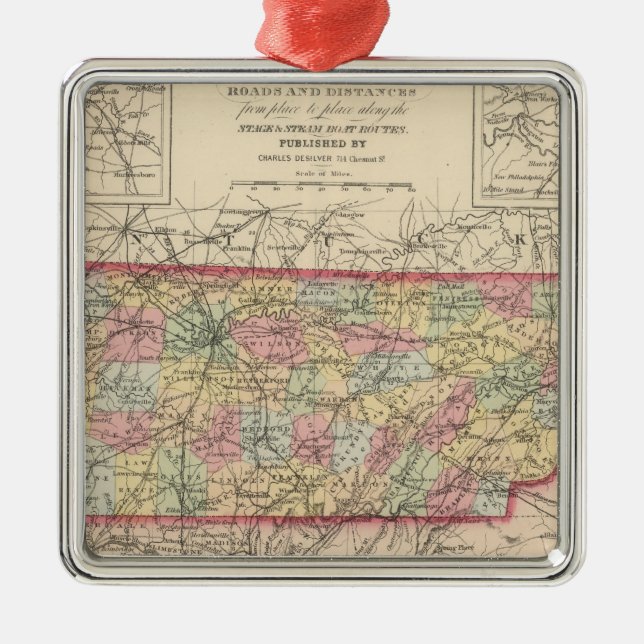 Tennessee 3 metal ornament (Front)