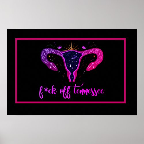 Tennessee Abortion Ban Celestial Uterus Protest  Poster