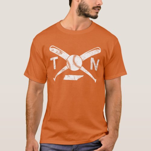 Tennessee Baseball Love TN Baseball Tennessee T_Shirt