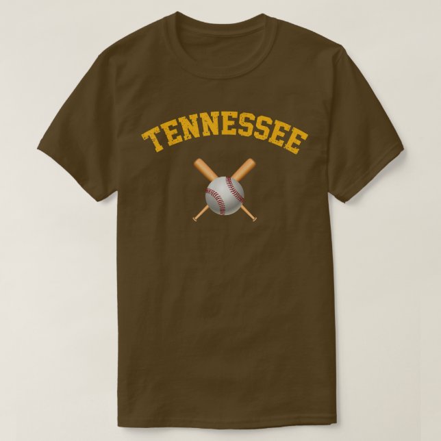 Tennessee Baseball  T-Shirt (Design Front)