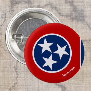 Tennessee button, patriotic Tennessee Flag fashion Button
