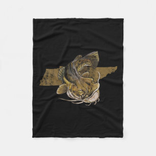 Tennessee Catfish Fishing Catfish Fleece Blanket