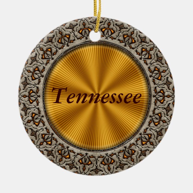 Tennessee Ceramic Ornament (Front)