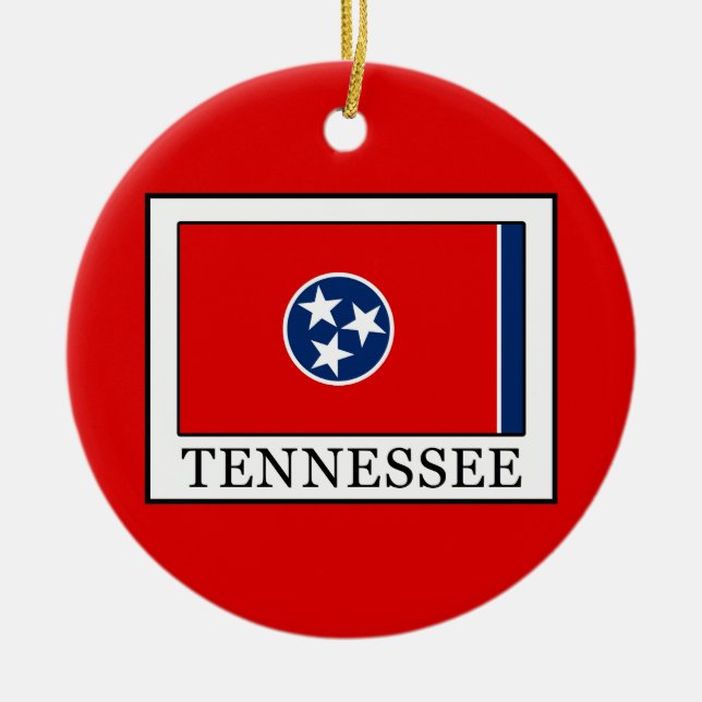 Tennessee Ceramic Ornament (Front)