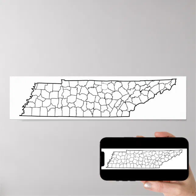 Tennessee Counties Blank Outline Map Poster Zazzle   Tennessee Counties Blank Outline Map Poster R02530f3620c1453ab9adb66648c62493 A8kkat 644.webp