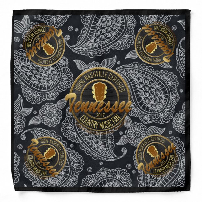 Tennessee Country Music Fan Bandana (Front)