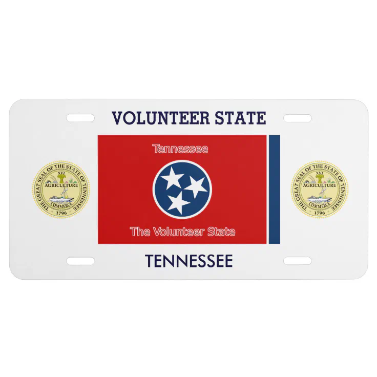 Tennessee Custom Front License Plate Zazzle